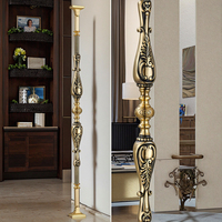 Piliers de balustrade d'escalier intérieurs en aluminium de luxe pour balcon, design chinois