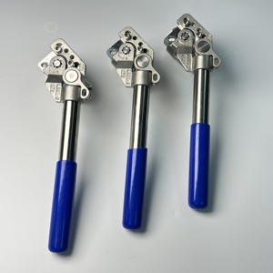 Válvula de bola flotante de acero inoxidable Furui de 2 piezas, 900 psi, con maneta Apollo <span class=keywords><strong>Deadman</strong></span>, cierre automático manual, retorno por resorte, OEM seguro - Product Image 5