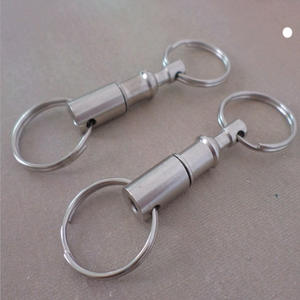 Porte-clés en acier inoxydable personnalisé, détachable, à dégagement rapide, accessoire pour cadeau et activités de plein air - Product Image 4