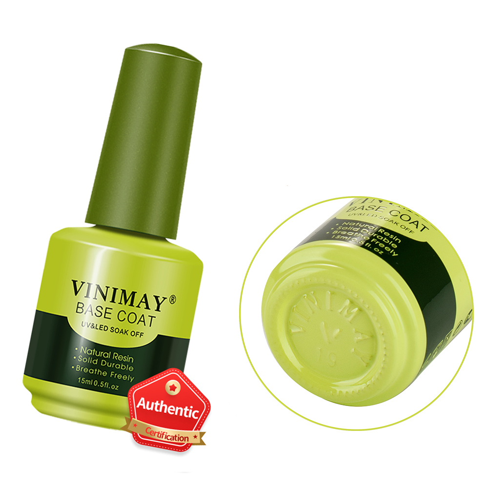 VINIMAY Best Nail Gel Base Coat Soak Off Super Adhesive Increase the Durability of Color Gel Top&Base Coat for Nail Painting