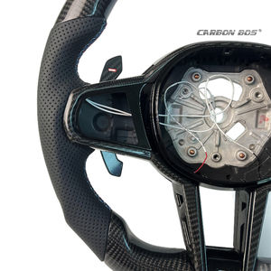 Volante LED de fibra de carbono en forma de <span class=keywords><strong>D</strong></span> para <span class=keywords><strong>BMW</strong></span> F02 F10 F30 F82 G20 G21 G30 G38 M Series X3 X5 <span class=keywords><strong>330</strong></span> 520 750 - Product Image 4