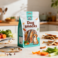 Pochette Doypack Personnalisée Imprimée en Gravure, Scellée sur 8 Côtés, en PET de Qualité Alimentaire, pour Aliments pour Chats et Chiens, Lait, Gelée, Sushi