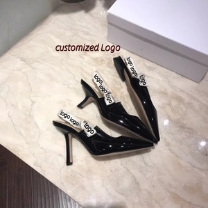 Sandales plates slingback de luxe pour femme en tissu technique, à bout pointu, à enfiler, pour soirée - Product Image 5