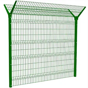 3D Curved Welded low price wire mesh farm fence 6x6 reinforcing welded wire mesh fence home garden v folds welded wire mesh