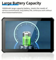 Tablet PC RT-T1 10.1 inci Ultra-tipis dan Tangguh, Android 14, untuk Industri Luar Ruangan, Tahan Air, GPS+WIFI+BT+NFC, 10000mAh, MTK Octa Core