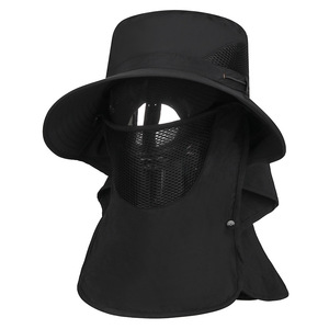 Cappello Estivo da Giungla con Protezione <span class=keywords><strong>Solare</strong></span>, Copertura <span class=keywords><strong>Viso</strong></span> Staccabile, Asciugatura Rapida, Maschera Facciale e Sciarpa Traspirante - Product Image 5