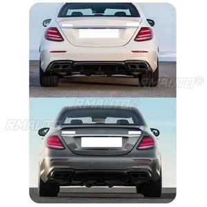 Difusor de Parachoques Trasero para Mercedes Benz Clase E W213 2017-2022, Alerón Trasero, Modificación de Salida de Escape - Product Image 5