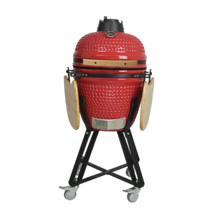 AUPLEX - Fumoir Kamado en fer de qualité supérieure de 18 pouces, promotionnel, pour l'intérieur/l'extérieur, grand <span class=keywords><strong>barbecue</strong></span> au charbon de bois, cuisson de pizzas, cuisine Agh - Product Image 1