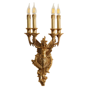 Phong cách Pháp Châu Âu sang trọng <span class=keywords><strong>Retro</strong></span> thiên thần Đồng đèn tường cho khách sạn phòng khách biệt thự phong cách <span class=keywords><strong>retro</strong></span> khí quyển - Product Image 1