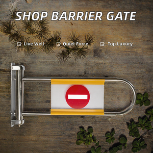 Barrière de caisse de supermarché en acier inoxydable anti-pincement, nouvelle, de qualité supérieure, personnalisable en gros - Product Image 2