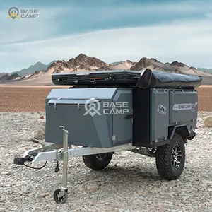 Free shipping new product overland caravan camper aluminum travel trailer