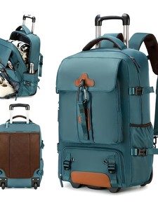 Mochila <span class=keywords><strong>de</strong></span> Senderismo <span class=keywords><strong>de</strong></span> Gran Capacidad, Bolsa <span class=keywords><strong>de</strong></span> <span class=keywords><strong>Viaje</strong></span> Deportiva para Exteriores, Impermeable, Multifuncional, Unisex, <span class=keywords><strong>con</strong></span> <span class=keywords><strong>Ruedas</strong></span> - Product Image 3