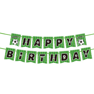 Artículos para Fiestas de Cumpleaños con Temática de Fútbol al por Mayor, Pancarta, Vajilla, Platos de Papel Desechables, Vasos, Servilletas, Mantel - Product Image 2