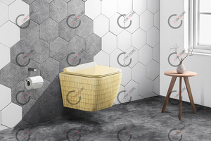 WC mural carré de couleur, vente en gros Chine, pour salle de bain - Product Image 6