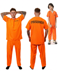 Ecowalson adulto recluso <span class=keywords><strong>disfraz</strong></span> <span class=keywords><strong>naranja</strong></span> prisionero mono Jailbird traje Halloween <span class=keywords><strong>naranja</strong></span> prisionero <span class=keywords><strong>disfraz</strong></span> cárcel mono <span class=keywords><strong>disfraz</strong></span> - Product Image 1