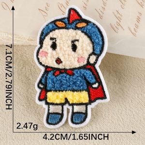 Patch brodé auto-adhésif, motif dessin animé mignon, personnage anime fille garçon, pour décoration de coque de téléphone, chaussures, chapeaux et vêtements - Product Image 6