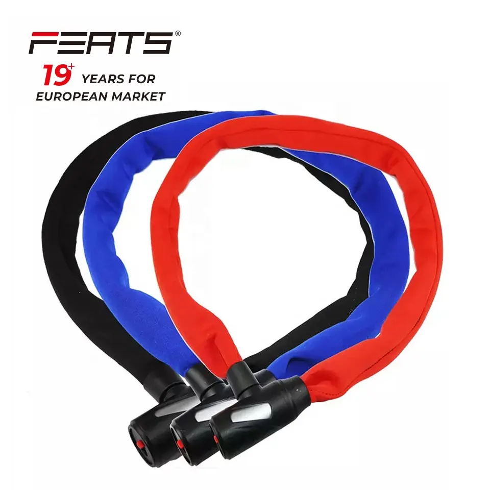 FERTS Wholesale most secure bicycle lock bike chain lock with 2 keys