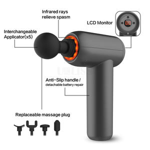 Mini pistola de masaje fascial barata 2023, pistola de masaje de tamaño de bolsillo con 6 niveles de velocidades de vibración para el dolor muscular corporal, relajación - Product Image 4