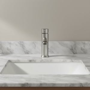 Grifo de Baño Monomando de Níquel Cepillado con Rotación 360° y Aireador para Lavabo Modelo D0100HPCJHG - Product Image 2