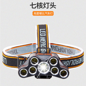 Linterna frontal LED recargable con rotación ajustable de 180 grados para iluminación de pesca al aire libre - Product Image 5