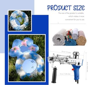 Vente en gros 2-en-1 Kit de mitrailleuse à touffeter en boucle coupée bleu Tension universelle Noyau de moteur de haute qualité pour <span class=keywords><strong>tapis</strong></span>/<span class=keywords><strong>tapis</strong></span>/<span class=keywords><strong>tapis</strong></span> pour animaux de compagnie - Product Image 4