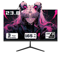 Pc 19 20 21 24 32 34 pouces moniteur Lcd 144hz 165 Hz 2k 4k écran d'ordinateur Rgb barre lumineuse moniteur à écran incurvé de jeu
