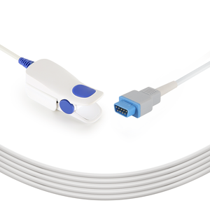 Kompatibel dengan Datex <span class=keywords><strong>Ohmeda</strong></span> <span class=keywords><strong>TuffSat</strong></span> Spo2 Sensor Cardiocap/5 klip jari dewasa 9 Pin dapat digunakan kembali Spo2 Probe - Product Image 4