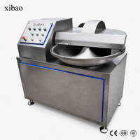 Machine à découper sous vide automatique en acier inoxydable, hachoir-mélangeur pour viande, idéal pour la transformation de saucisses, jambon, bœuf, porc et autres aliments.
