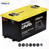 Batterie LiFePO4 haute capacité 38,4V 300AH 10KW Grade A 6000 cycles RV Bluetooth Smart BMS Prise Anderson CE RoHS IP67 OEM ODM