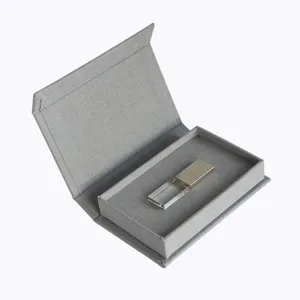 Magnetic USB Presentation Gift Boxes Black Flash Drives Removable Drives Wedding USB Box Wedding Presentation Gift Box