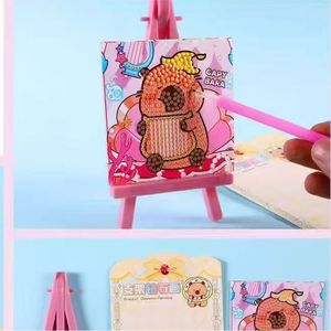 Sanrio Diamond <b>Painting</b> Kit With Stand <b>For</b> Kids My Melody Kuromi Cinnamoroll 18Pcs Rectangle <b>Frame</b> DIY Craft - Product Image 3