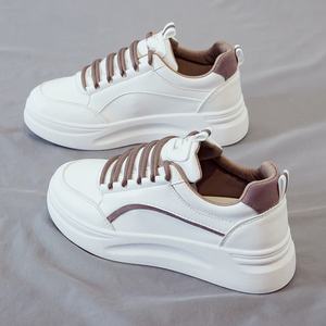 Zapatillas Deportivas Blancas con Plataforma para Mujer, Estilo Harajuku, Transpirables, de PU, con Cordones, Casuales - Product Image 4