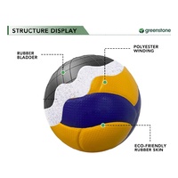 Ballon de volley-ball professionnel thermocollé, norme FIVB, en cuir PU, fabricant OEM avec logo personnalisé