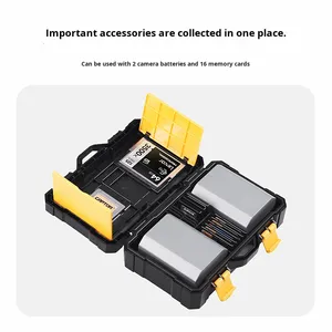 Fosoto Universal <strong>Camera</strong> <strong>Battery</strong> And Memory Card Storage Box With Waterproof Abs Case - Product Image 2