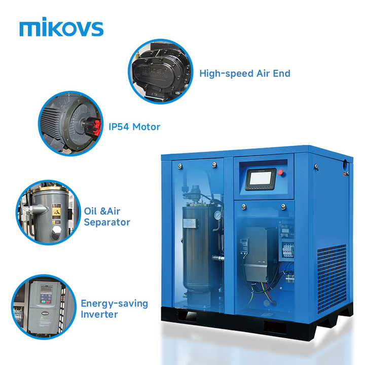 37KW 50HP VSD VFD Air Compressor Permanent Magnetic 37KW Rotary Screw ...