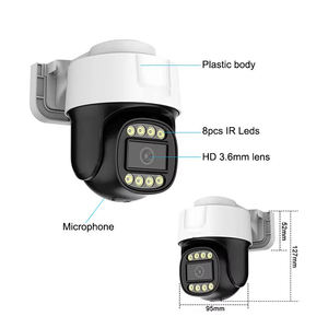 <span class=keywords><strong>Telecamera</strong></span> IP POE H.265 5MP 30FPS con Zoom 10X, Rilevamento AI, Doppia Illuminazione a Colori, Audio Bidirezionale, PTZ per Sicurezza Esterna - Product Image 3