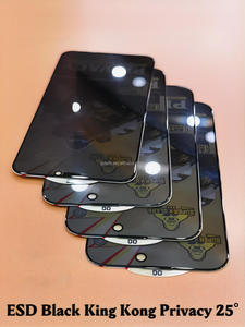 Pellicola Protettiva in Vetro Temperato ESD OG Black Kingkong 9H Privacy Anti-Polvere Statica 2.5D per <span class=keywords><strong>iPhone</strong></span> 17 16 15 14 13 12 Plus Pro Max - Product Image 2