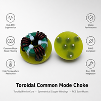 Inducteur de puissance toroïdal personnalisé, bobine d'inductance, noyau en ferrite, fil de cuivre émaillé, 10uH 100uH 1mH 10mH, courant élevé, OEM ODM CE RoHS