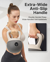 Kettlebell souple remplie de sable, résistante aux chocs, antidérapante, avec poignée ergonomique, silencieuse pour l'entraînement à domicile