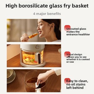 หม้อทอดไร้<span class=keywords><strong>น</strong></span>้ำมั<span class=keywords><strong>น</strong></span> Apixintl 4 ลิตร รุ่นใหม่ ปี 2024 แบบแก้ว มองเห็<span class=keywords><strong>น</strong></span>อาหารได้ ใช้งานได้หลากหลาย  ระบบไฟฟ้าอัจฉริยะ - Product Image 4