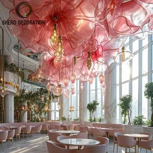 Meubles de café sur mesure, design moderne, vitrine de magasin de restaurant avec éclairage de luxe, comptoir de bar à café - Product Image 4