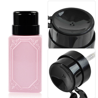 230ml bouteille d'ongle vide presse pompe distributeur plastique Portable liquide dissolvant nettoyant acétone bouteille maquillage manucure outils