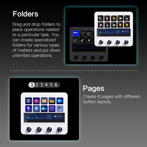 N4 - ทางเลือกที่ดีที่สุดสำหรับ Stream Deck Plus |   คีย์แบบกำหนดเอง 10 ปุ่ม + หน้าจอสัมผัส + ฮับ USB - Product Image 4