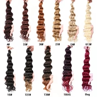 Mèches synthétiques Deep Wave pour tresses sans nœuds de style bohème
