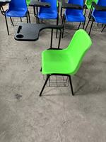 Chaise de formation pour étudiants avec tablette d'écriture extra-large, porte-gobelet et porte-livre pour salles de classe et examens