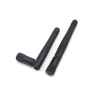 Antenne externe pliable 2,4 G 2400 MHz-2500 MHz 3 dBi 8,5 cm pour appareils intelligents Wi-Fi, Bluetooth, Zigbee avec connecteur SMA en caoutchouc