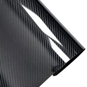 1.52*18M Roll Silver 6D Carbon Fiber Film Stiker Dekorasi Interior Mobil Sport Berbahan Serat Karbon 6D, Perekat Sendiri, Logo/Badge, Pengubah Warna - Product Image 3