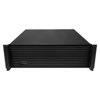 Châssis de serveur 3U en rack, profondeur réduite de 450 mm, 8 baies de disques 3,5 pouces à échange à chaud, 7 emplacements PCIe, 3 ventilateurs 8025, alimentation ATX pour stockage cloud NAS