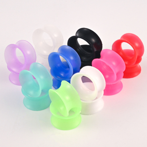Evorte – Dilatateurs d'oreilles en silicone de haute qualité, flexibles, à <span class=keywords><strong>double</strong></span> évasement, de 3 à 25 mm, pour piercing de base, bijoux unisexes - Product Image 1