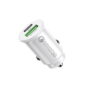 Adaptador de <span class=keywords><strong>cargador</strong></span> de coche inteligente USB tipo C con potencia de salida de 20W Función QC3.0 5V/3A 2 puertos para <span class=keywords><strong>cargador</strong></span> de coche de teléfonos móviles - Product Image 3